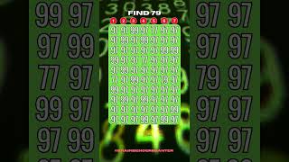 Test Your COGNITIVE Brain Skills With This FAST Number Game! #shorts