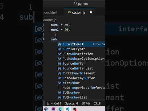 Substraction of two number in Python | #coding #python #shorts #shortsviral