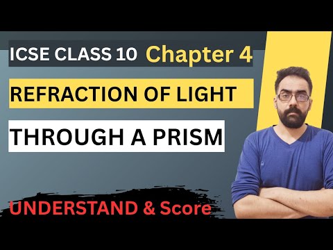 Refraction Through A Prism | ICSE Class 10 | Refraction Of Light