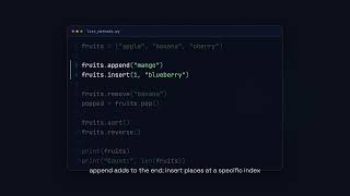 List Methods - Python for Beginners