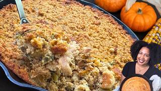 The BEST Southern CORNBREAD DRESSING Recipe! Grandma's Secret to the Perfect Dressing!
