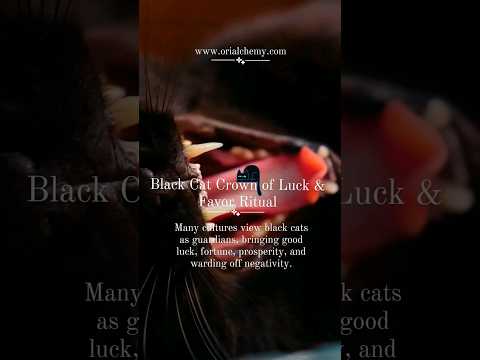 Dec 21st Black Cat Crown of Luck & Favor Ritual www.orialchemy.com ✨️