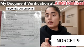 My document verification experience 📚🎯 at AIIMS Rishikesh🎯❤️ #norcet #aiims #trending #education 