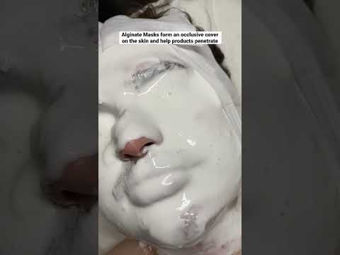 Alginate peel-off face masks help cool skin and deliver skincare products more effectively. #shorts