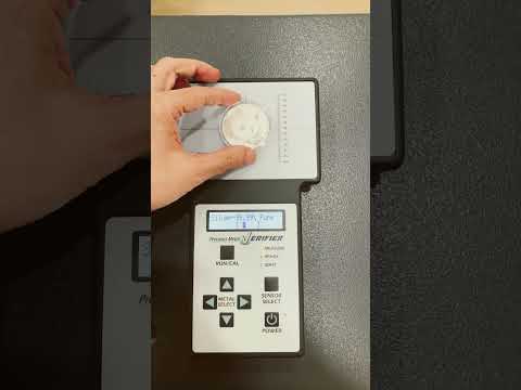 Testing 30 gram China Panda Silver Coin 2018 with Sigma Metalytics Precious Metal Verifier