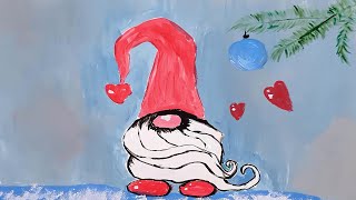 Acrilic Painting  🎨 GNOME 🎨| How to Draw | Magic Paintings | Relaxing Music