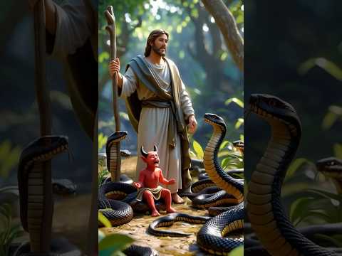 The Lost Devil and Jesus Christ🔥🔥#jesus #jesuschrist #god #satan #shorts #shortvideo #amen #edit