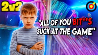 I Humbled This Disrespectful Kid - Fortnite 2v2 Piece Control