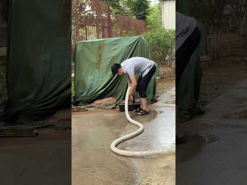 4 inch suction testing, the suction pressure just last one second , ho ? #goldmining #goldpanning