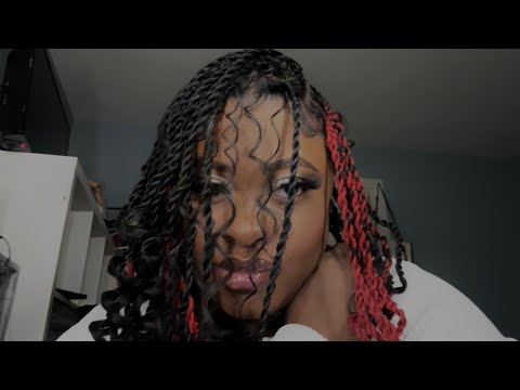 How to add curly pieces to braids or twists | @itsfedora_