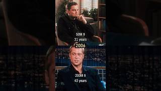 LEONARDO DICAPRIO vs BRAD PITT #evolution #celebrity #shorts