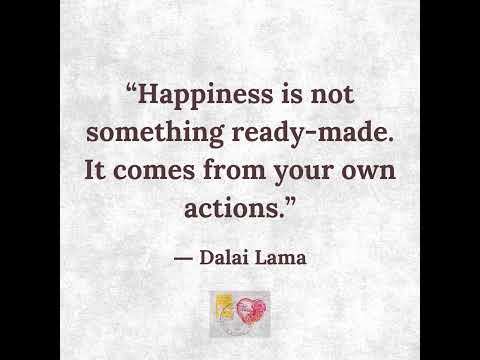 #positivecues Happiness is not something ready-made! #quotes #happiness