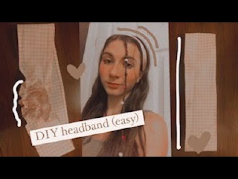 DIY headband from scrap fabric (easy and quick to make) + announcement!