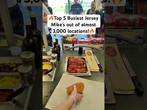 Top 5 Busiest Jersey Mikes #pov #work #subs #busy