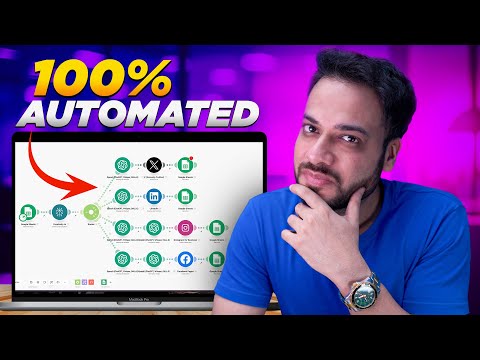 AI Content Agent - Post Social Media Content Daily Automatically (Make.com Tutorial)