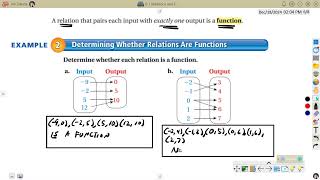 Math8 6 1 Relations and Functions