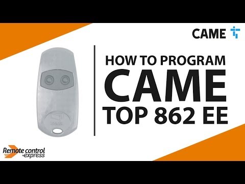 How to program the CAME TOP 862 EE gate remote control