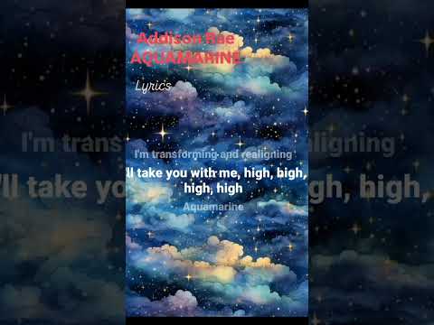 AQUAMARINE Addison Rae lyrics #song #addisonraeedit #lyricsforyou #lyricoholic #besthitlyrics