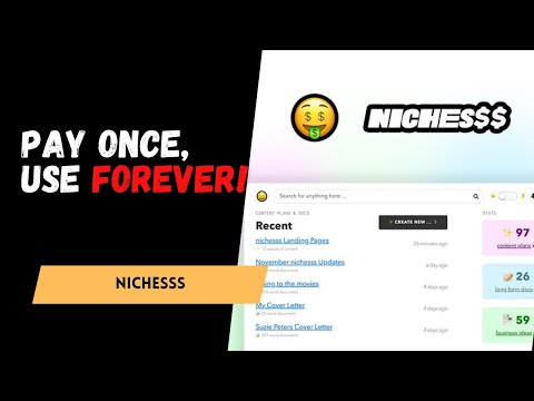 nichesss: AI Tool to Find Profitable Niches & Create Content Fast 🧠💡 | AppSumo Deal