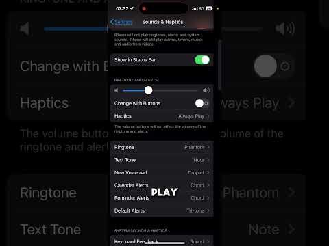 Sounds & Haptics Settings! #smartphone #apple #ios #tech #techtok #technology #iphonetipsandtricks