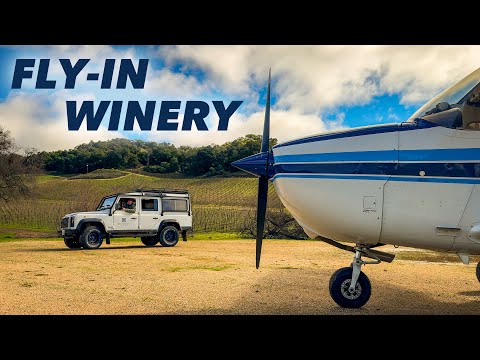 Landing at a Private Runway in the Mountains