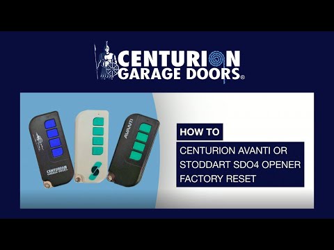 How To Do A Sectional Door Opener Factory Reset Model SDO4