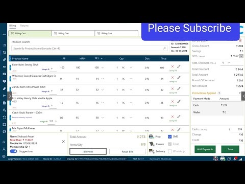 Billing Software For FMCG kirana Retail Shop 8750633833 #billingsystem Free #billingsolution