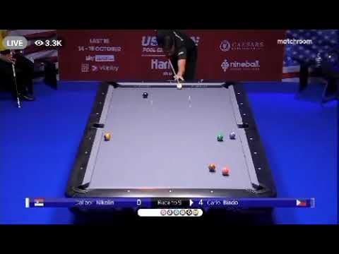 Carlo Biado's cue ball goes insane...