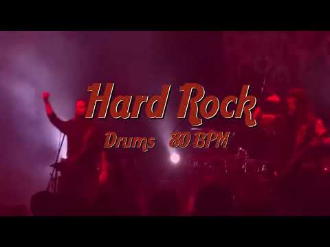 🤘 🥁 Hard Rock Drums Beat 80 BPM