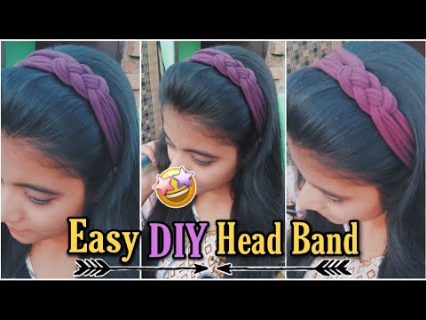 DIY Easy Head Band From Old Clothes | Stylish Handmade Hair Band | Best Out Of Waste | SkyIsReal