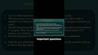 #cbseboard #class10 #science #heredityandevolutionclass10 #importantquestions