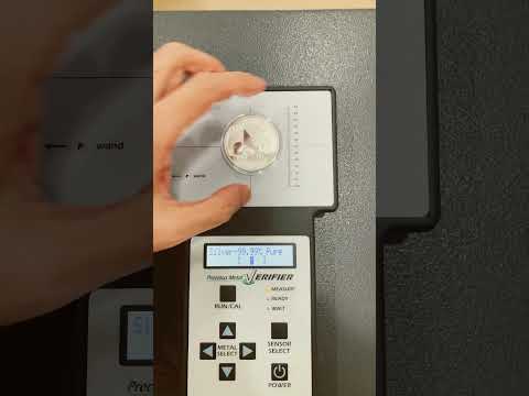 Testing 30 gram China Panda Silver Coin 2016 with Sigma Metalytics Precious Metal Verifier