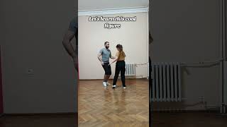 Dance figure with touching the ground #couplesdance #boogiewoogiedance #dancetutorial #learntodance