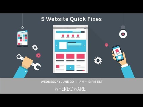 Webinar: 5 Website Quick Tips