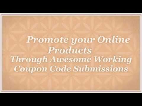 Coupon Code Submission - Promo Code Submissions - Promote Amazon ebay Store