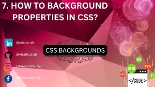 Episode 7 Master Web Design: Elevate Your Pages with Backgrounds! #css #background #techeducation