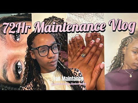 72 Hour Fall Maintenance Vlog| come to appts with me! hair, nails, lashes, eyebrows. |Jayanarose|