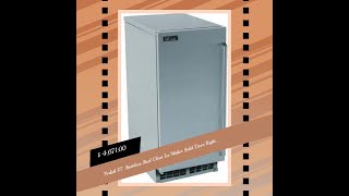 Perlick 15" Stainless Steel Clear Ice Maker Solid Door Right Hinge