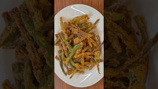 Crispy Bhindi fry recipe ASMR