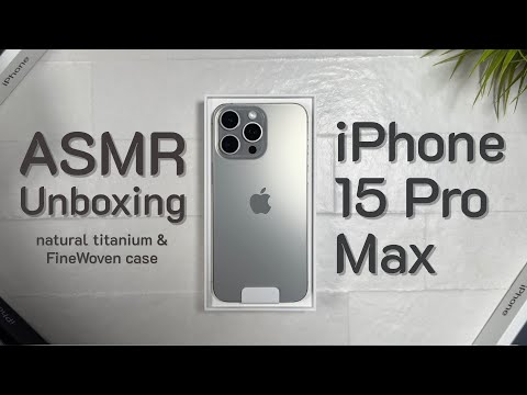 iPhone 15 Pro Max & FineWoven Case ASMR Unboxing