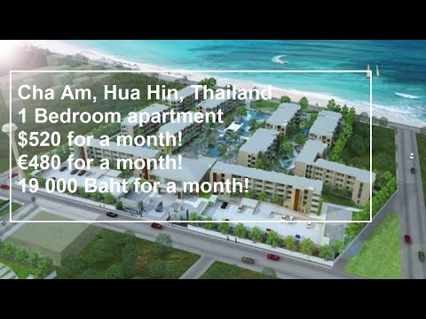 Budget Living in Paradise $520Month 1 Bedroom Apartment in Cha Am, Hua Hin, Thailand! 🌴🏠