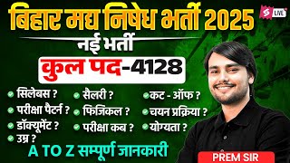 Bihar Madhya Nishedh Vacancy 2025 | Madhya Nished Syllabus, Salary, Age, Pattern 2025 | Full Details