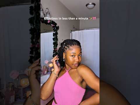 Simple and Quick Hairstyle for my Busy Ladies✨🤍 #protectivestyles #minitwists