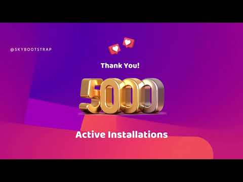 5000+ Active Installations | Elementor Icons library | Skyboot custom icons for Elementor