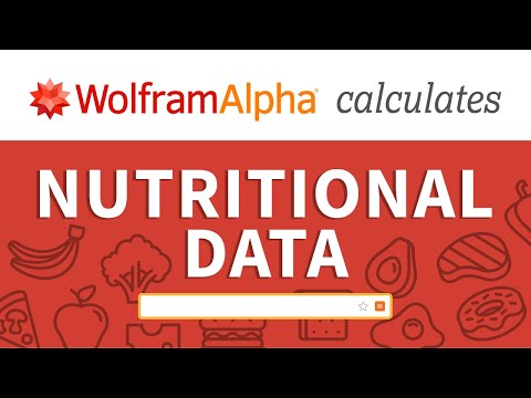 How to Access Nutritional Data with Wolfram|Alpha