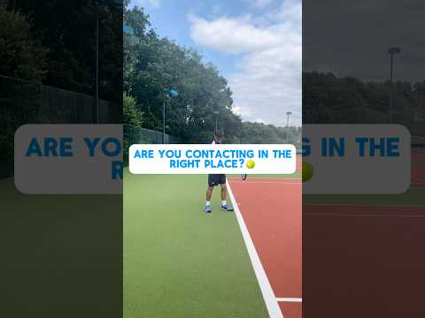 Contact infront of the hips🎾 #tennistips #tennispractice #tenniscoach #tennisbeginners