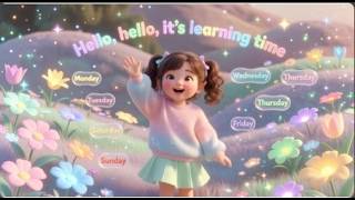 Welcome Learning Time – Fun Days of the Week Song for Kids #kidslearning #nurseryrhymes #kids