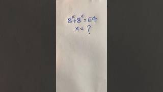 Exponential Equations #mathtricks #short #maths