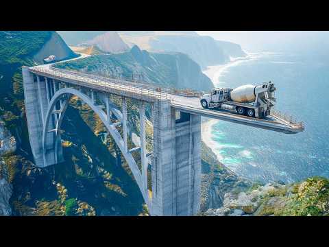 Incredible Epic Suspension Bridge Construction Process - Biggest Prestress Girder Bridge Technology