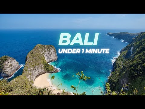 Bali Top places & attractions | Under 1 minute #bali #ubud #nusapenida
